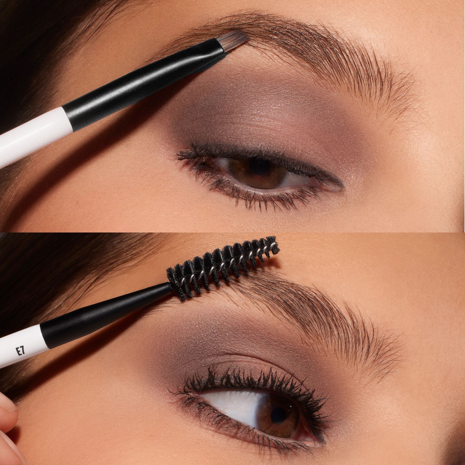 E7 BRUSH (BROCHA PARA CEJAS CON DOS PUNTAS)